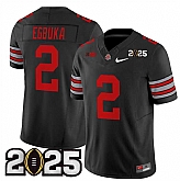 Men's Ohio State Buckeyes #2 Emeka Egbuka Black 2025 CFP Final Patch F.U.S.E. Vapor Limited Stitched Football Jersey,baseball caps,new era cap wholesale,wholesale hats